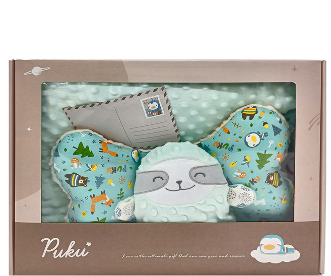 PUKU 藍色企鵝 星月暖暖樂豆禮盒