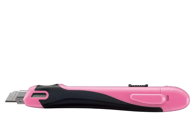 KOKUYO 國譽 FLANE 標準型安全美工刀 HA-S100P, 粉色, 1支