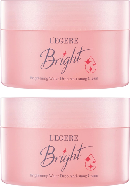 L'EGERE 光透白水感防護素顏霜, 2罐, 光透白