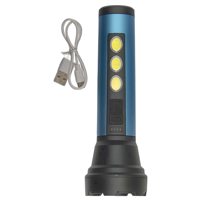 TWHAMMER 焊馬 LED充電式手電筒 CY-H5283 顏色隨機, 1個