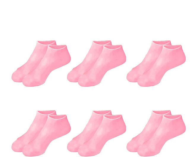 小麥購物 凝膠手套腳套 G681 腳套 6雙, 1組, 264g