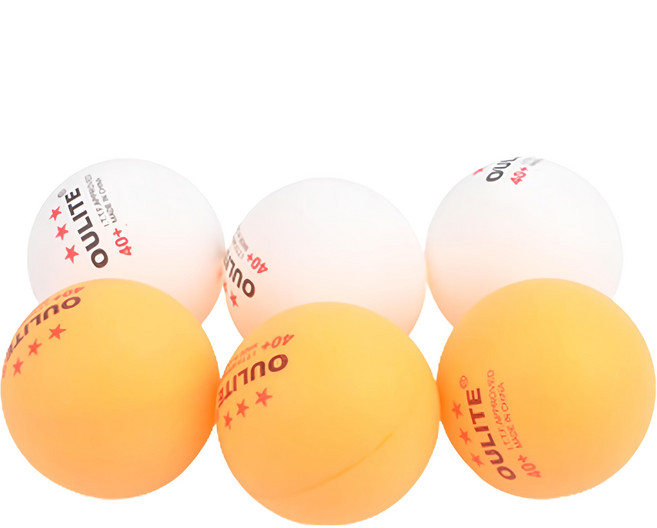 Roi master ABS 桌球 2色 x 3入組, 1套, 6球, 白色, 橘色