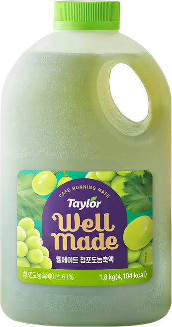 테일러 웰메이드 청포도 농축액, 1.8kg, 1개