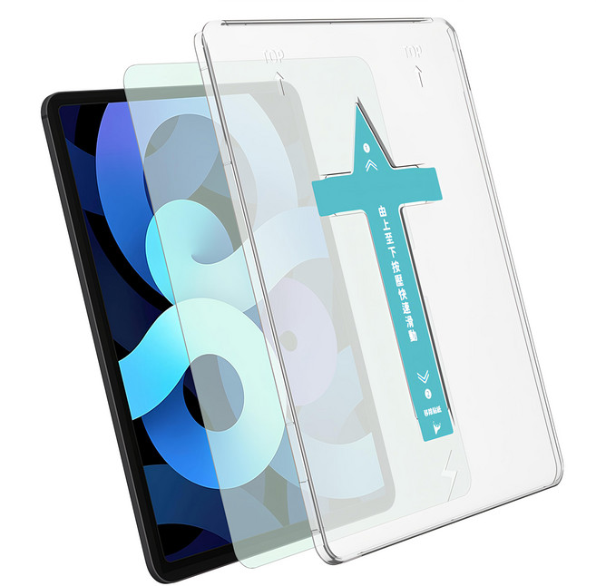 台灣 AIDA iPad抗藍光AR玻璃保護貼 德國萊茵認證 6/7代 11吋, 透明色, 1個