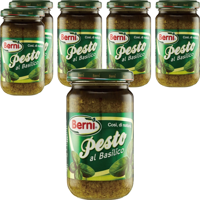 Berni 義大利羅勒青醬, 195g, 6罐