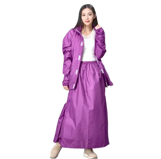 DongShen 東伸 裙襬搖搖女仕型套裝雨衣