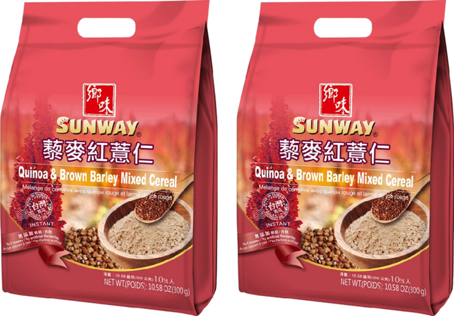 SUNWAY 鄉味 黎麥紅薏仁 10入, 300g, 2袋