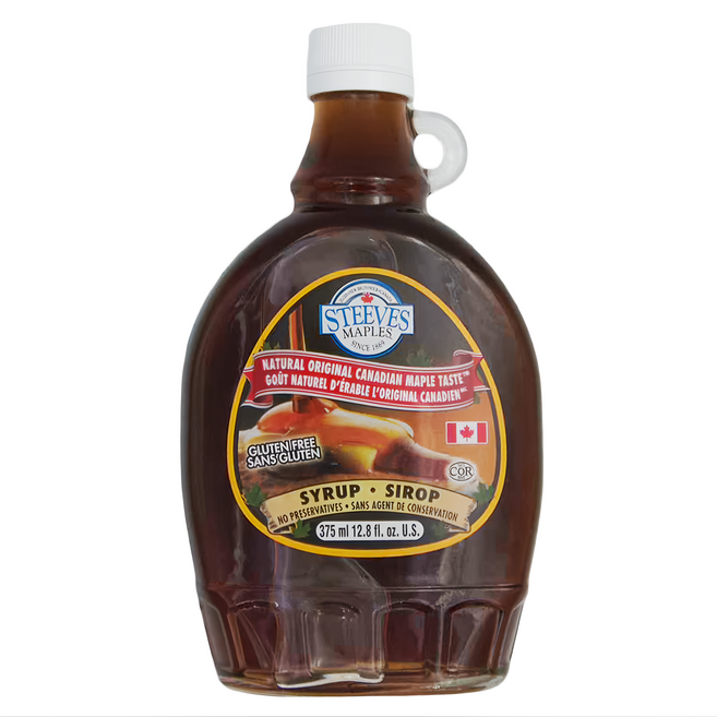 STEEVES MAPLES 加拿大楓糖漿, 375ml, 1瓶