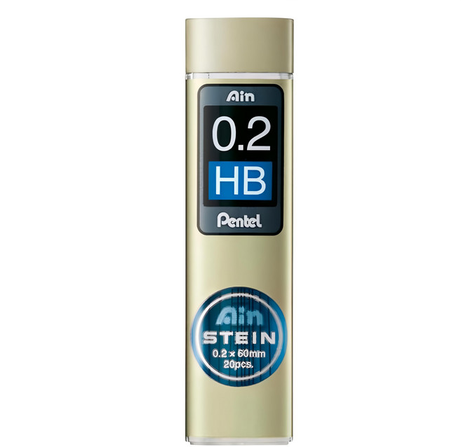 Pentel 飛龍文具 Ain 筆芯 C272W-HB HB 20支, 0.2mm