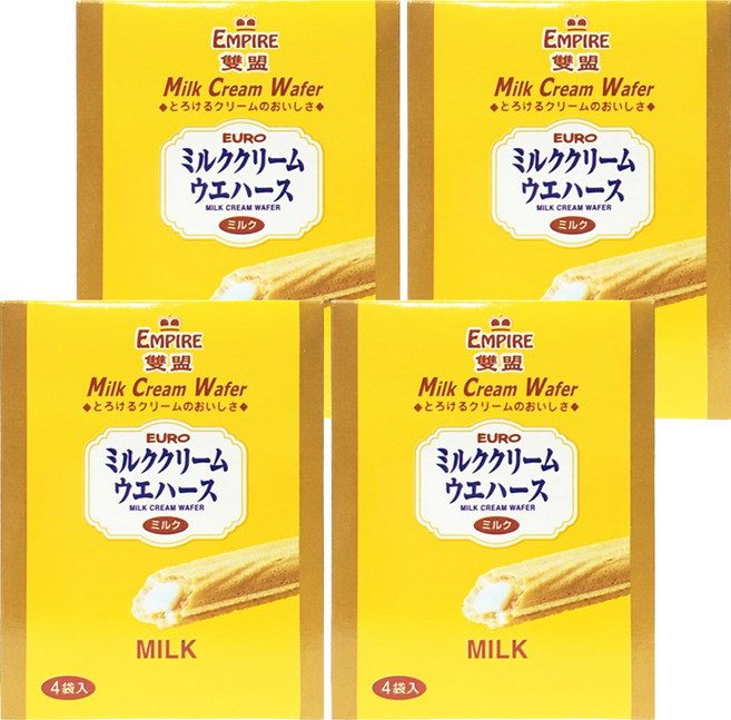 EMPIRE 雙盟 牛奶酥棒, 100g, 4盒