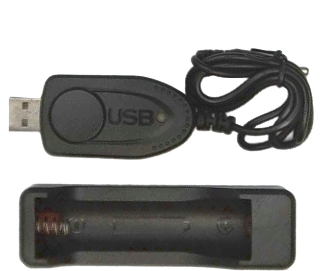EDSDS 18650鋰電池單槽充電器 + 充電線 9.5 x 3 x 3cm 35g, EDS-G644, 1組