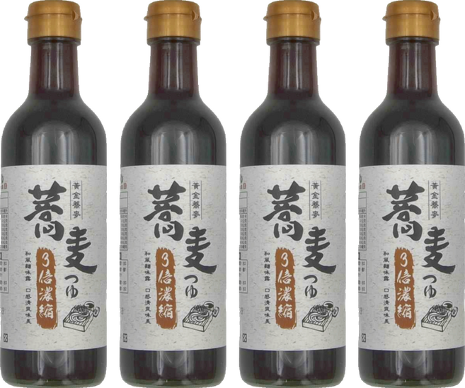 玉民 黃金蕎麥麵味露, 300ml, 4瓶