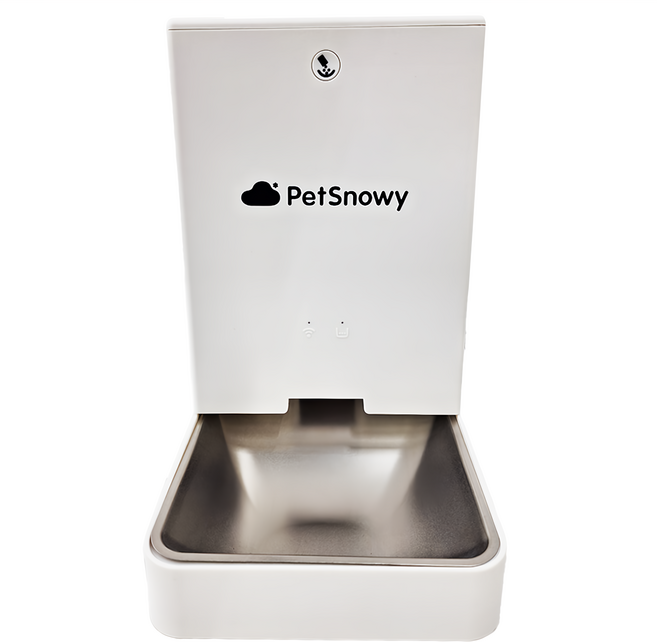 PetSnowy 寵物智能餵食器 317 x 200 x 355mm, 奶白色, 1個