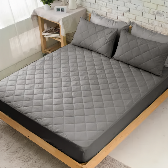 LoveCity 寢城之戀 台灣製馬卡龍炫彩 鋪棉床包式保潔墊