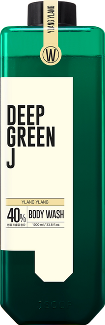 J'SOOP Deep Green J Aroma 沐浴露 依蘭依蘭香, 1L, 1瓶