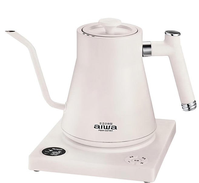aiwa 愛華 鵝頸 溫控手沖電茶壼, 1L, 1個, 鵝頸溫控手沖電茶壺