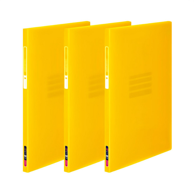 ECO Chungwoon 彩色透明文件夾, 黃色, 1組