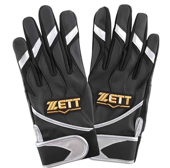 ZETT 打擊手套/棒球手套 BGK-595, 黑色, 1雙