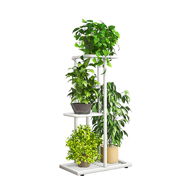 FAmILyLIFE 生活 工業風置物花架 A-277-W 41.3 x 22.2 x 55.6cm 1180g, 淨白色, 3層