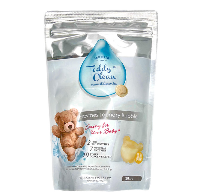 清淨海 純淨泰迪 植萃酵素洗衣膠囊 香草廣藿 150g, 30顆, 1個