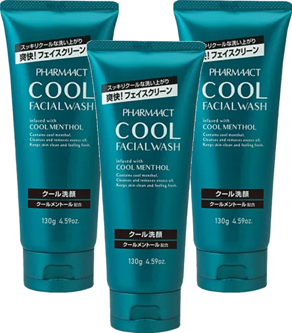 KUMANO 熊野油脂 薄荷洗面乳 爽快清涼, 130g, 3件