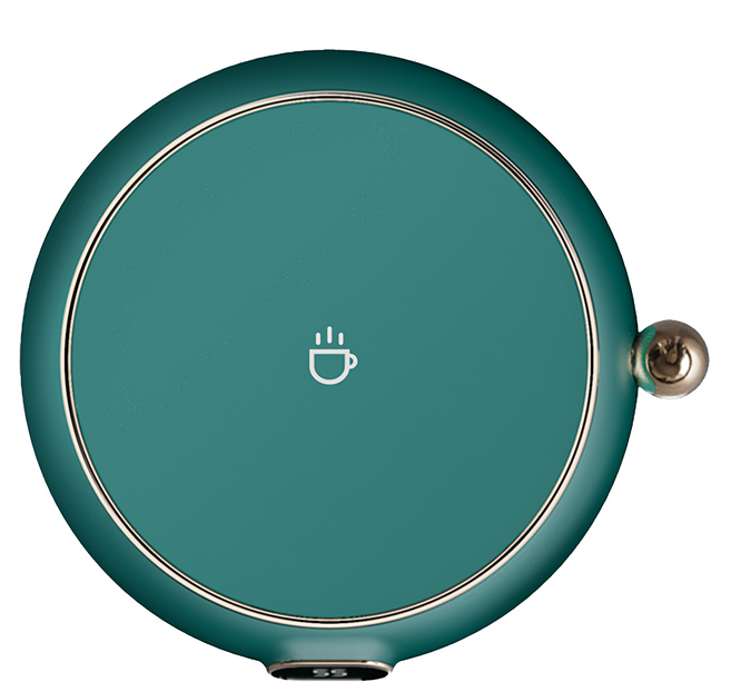 igrass 智慧恆溫感應保溫杯墊 IGS035 綠色 三檔調溫 ABS+金屬材質 辦公室/居家適用, 1個