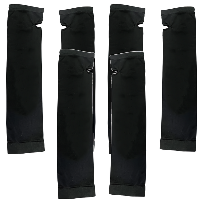 小麥購物 防曬涼感袖套 E055 30g, 3雙, 經典黑