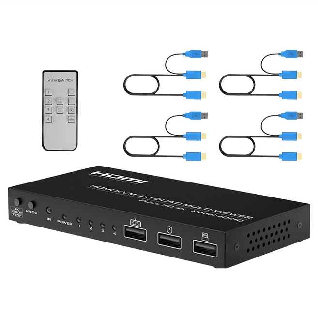 Neon 台灣霓虹 4K x 2K HDMI四分割器帶KVM, 401HK, 1個