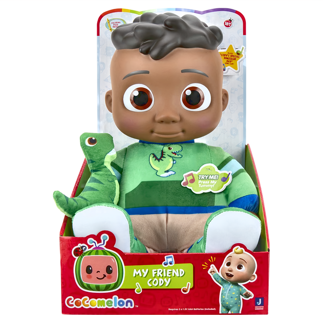 CoComelon 可可瓜 Cody 音樂玩偶 附恐龍玩具, 1個