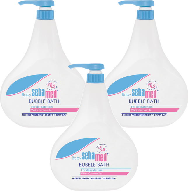 Baby sebamed 施巴 嬰兒泡澡沐浴露, 500ml, 3瓶