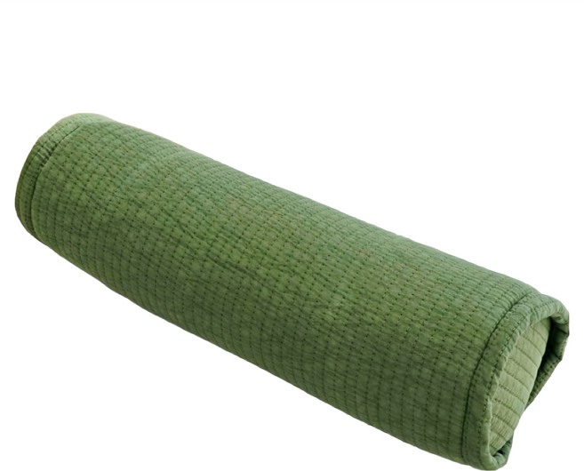 Begozani 棉質縫線扁柏蕎麥穀物枕, 橄欖綠