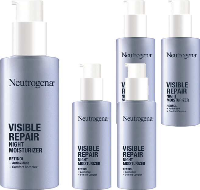 Neutrogena 台灣公司貨 肌緻新生A醇 晚霜, 30ml, 5瓶