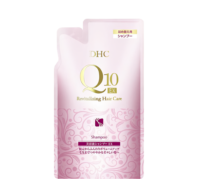 DHC Q10豐盈深層修護洗髮精補充包 EX (Refill) revitalizing hair care, 400ml, 1包