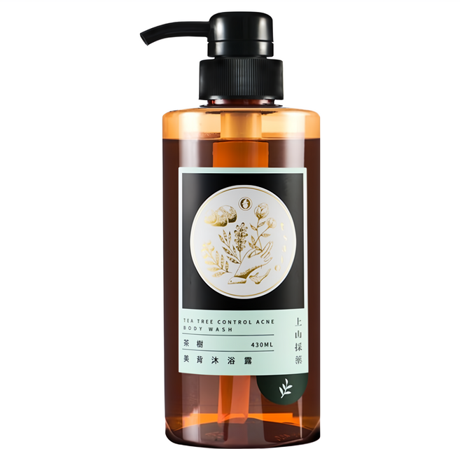 tsaio 上山採藥 美背沐浴露 茶樹, 430ml, 1瓶