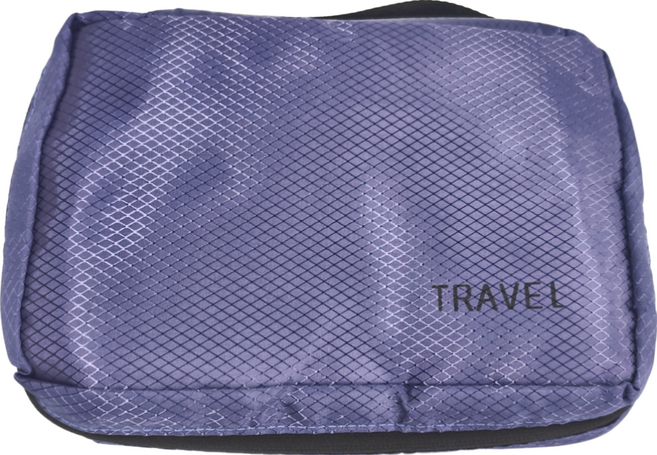 TAILI 太力 旅行夢菱格收納袋 雙層拉鏈壓縮袋 暗夜紫, 6件, 1組