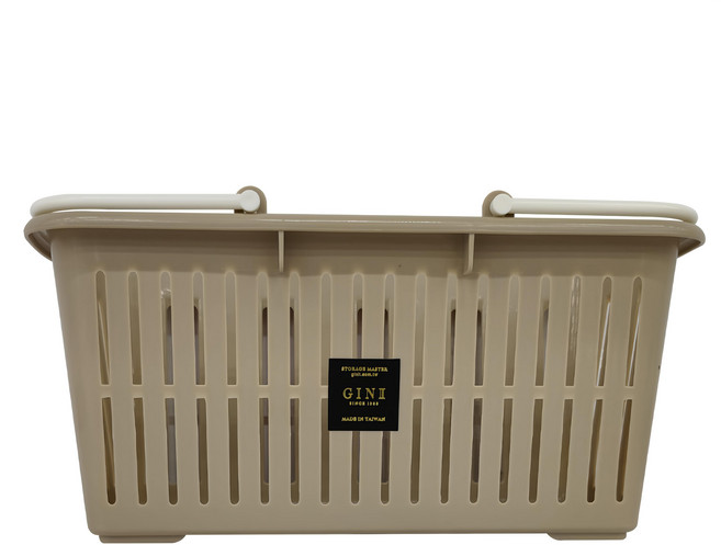 GINII 基尼 3134 多功能野餐方形提籃 4L(L29.5 x W15.5 x H14.7cm) 180g, 奶茶色, 1個