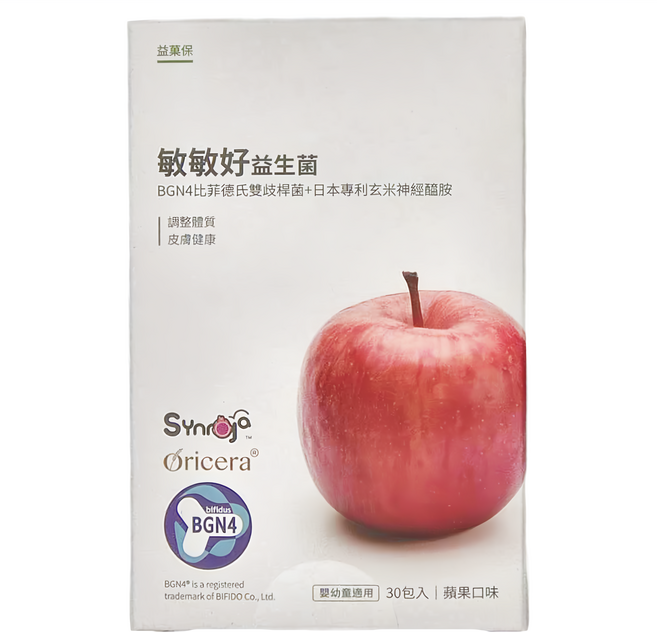 益菓保 敏敏好益生菌 蘋果口味, 2g, 30包, 1盒