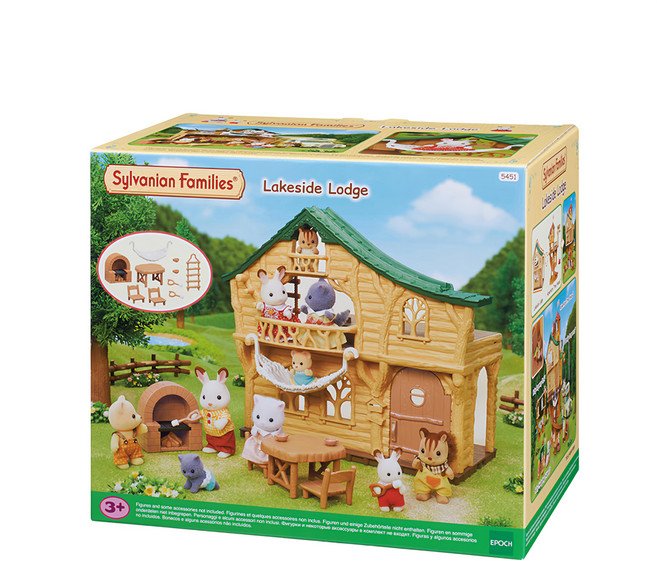 EPOCH Sylvanian Families 森林家族 湖邊小屋 包括家具和配件, SY-5451, 1組, 木
