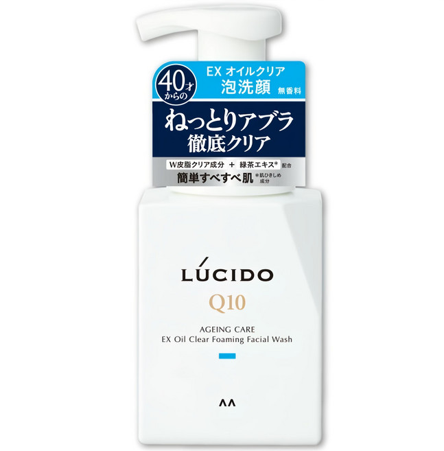 LUCIDO 倫士度 男士全效泡洗顏 Q10 無香料, 150ml, 1瓶