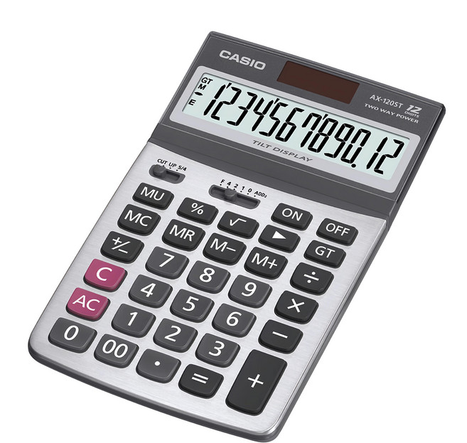 CASIO 卡西歐 計算機, 黑色 + 銀色, 1個