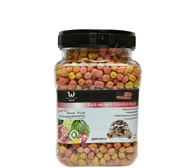 WEIYITER 維益特 陸龜水果配方彩色飼料, 120g, 1罐