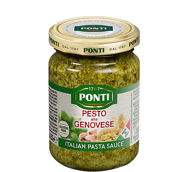 PONTI 熱那亞風味青醬 義大利麵醬, 135g, 1罐
