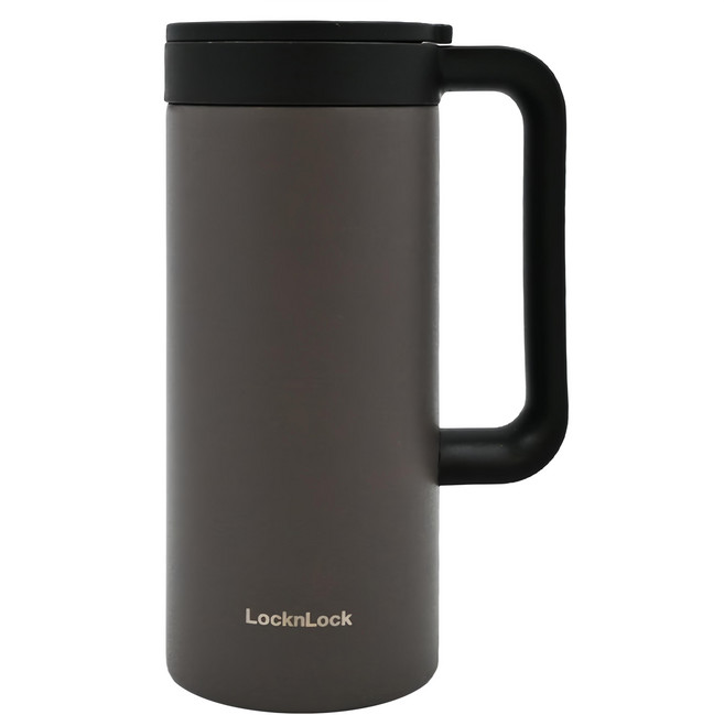 LocknLock 樂扣樂扣 不鏽鋼馬克杯, 灰色, 1個