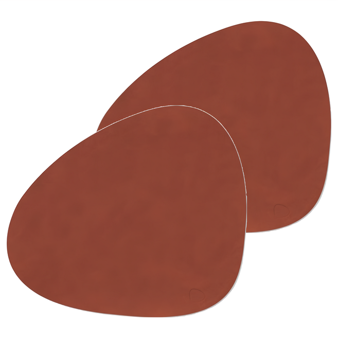 美得像專櫃 三角皮革杯墊 優質無毒耐熱PVC, 胡桃褐色, 1組