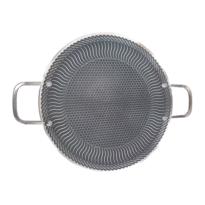 聚能烤盤 316不鏽鋼 鍋深2.3cm, 34cm, 1個