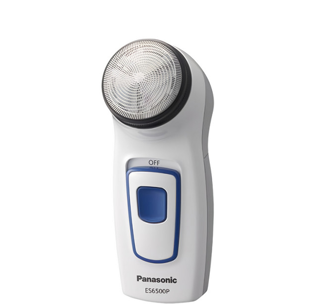 Panasonic 迷你輕巧 乾電池式 旅行/露營/隨身電動刮鬍刀 可拆式清潔, ES6500P-W, 單一顏色