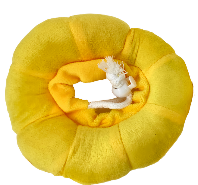 寵物用品 防舔防咬頭套 2個, 太陽花 黃色, 1組