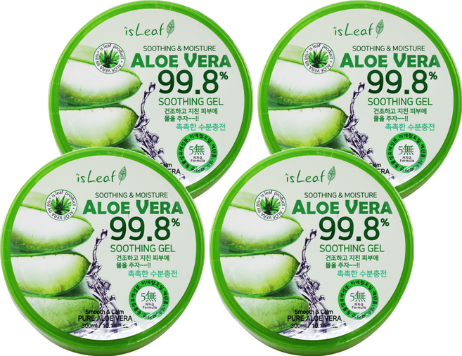 isLeaf 蘆薈保濕凝凍, 4件, 300ml