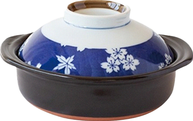 SAJI 佐治陶器 日本製一人食土鍋/湯鍋 春秋款 950g 850ml, 18.5cm, 1個
