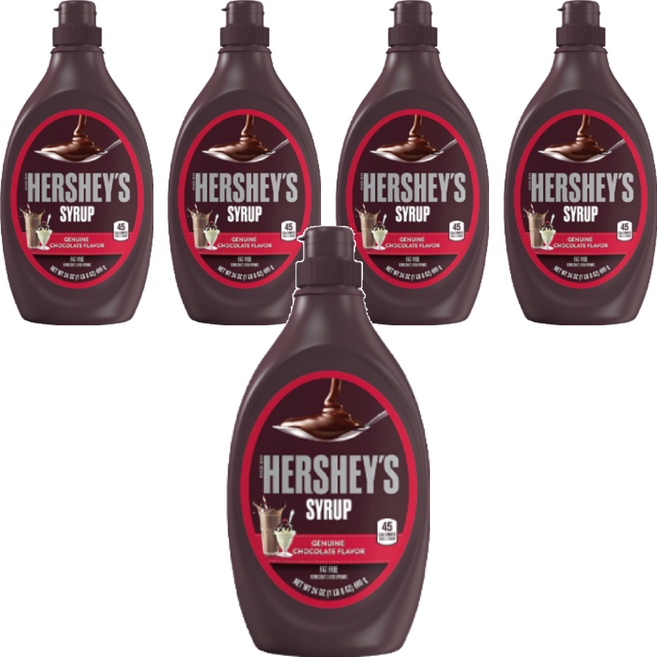 HERSHEY'S 好時 巧克力醬, 680g, 5瓶